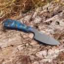 White River M1 Marbled CF/ Blue G10, Black, Limited Edition 2023